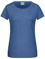 Dames T-shirt Daiber Basic-T 8007 Light Denim melange